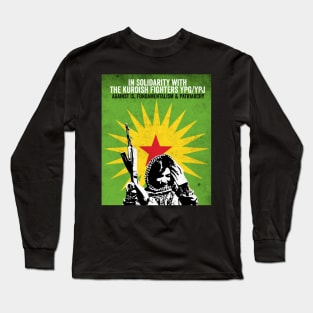 Solidarity with the YPG / YPJ Long Sleeve T-Shirt